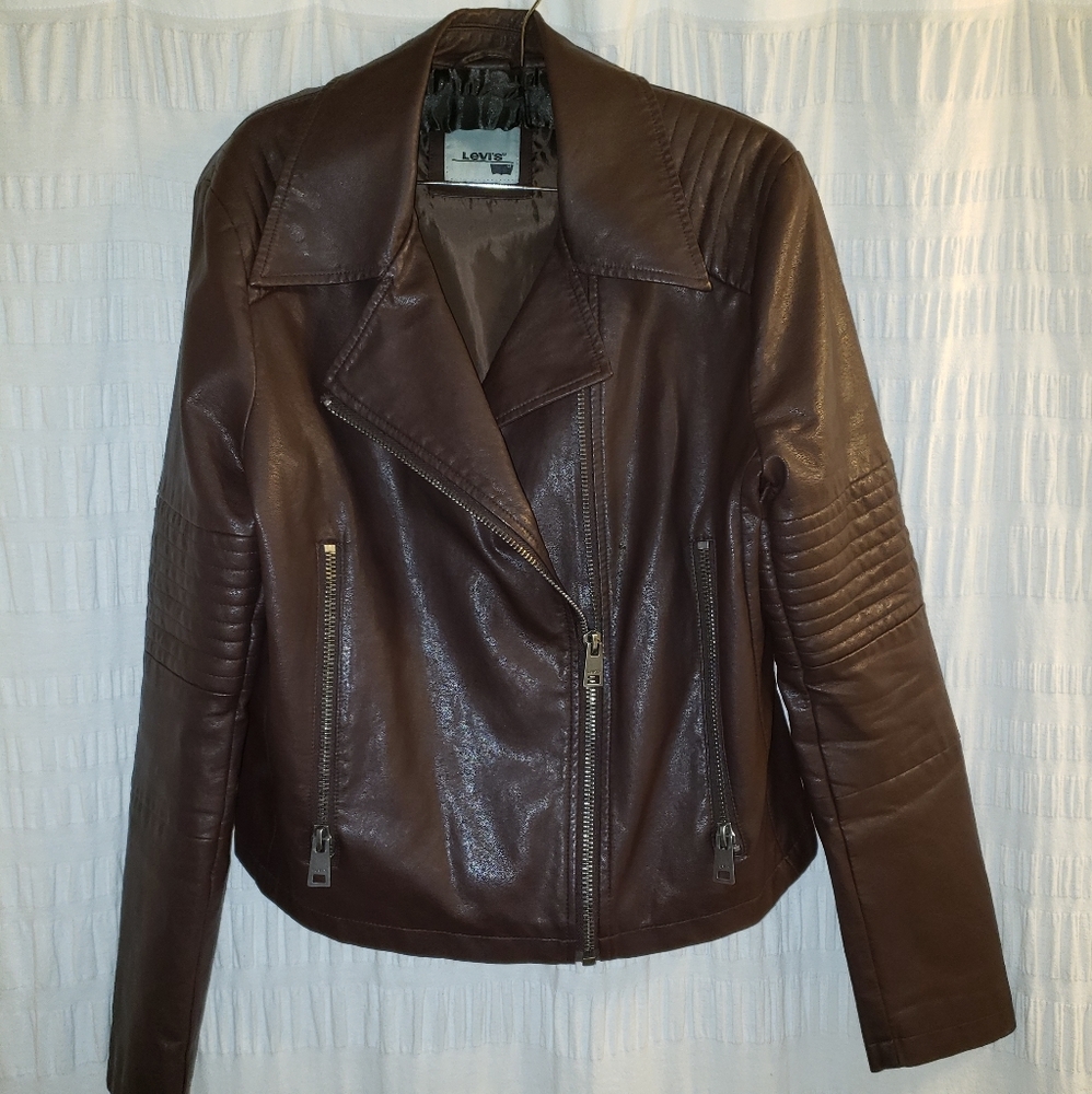 Levi's rich chocolate leather look